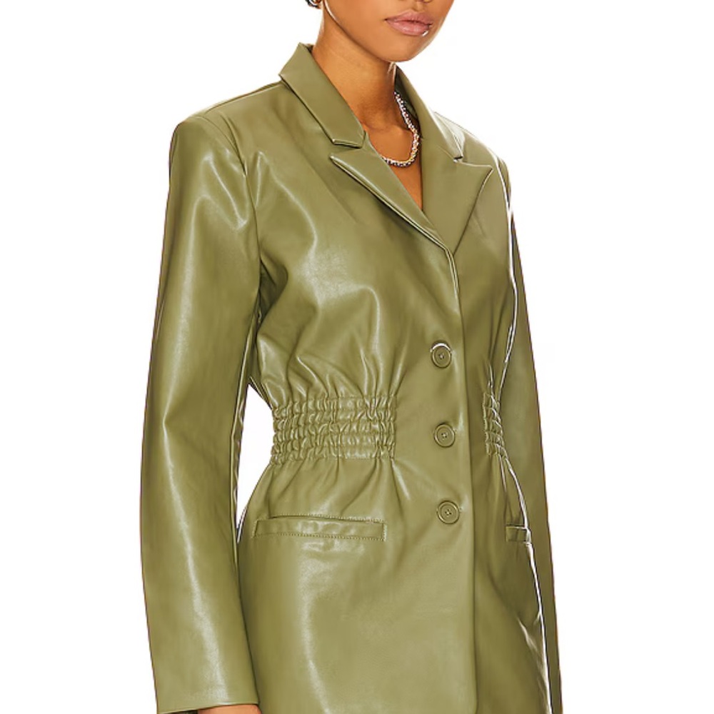 Frida Blazer in Deep Lichen